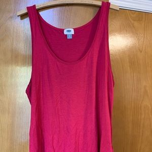 Old navy long luxe tank top Magenta